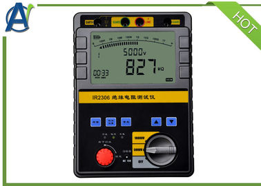 5KV 10KV Insulation Resistance Tester With LCD Display Inbuilt Battery