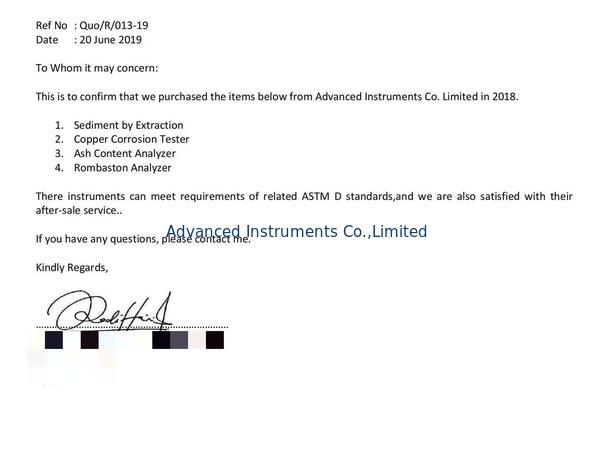 Advanced Instruments Co.,Limited